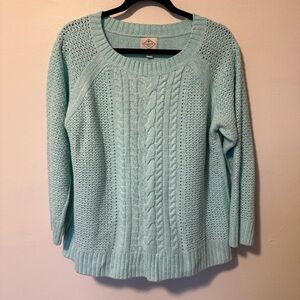St. John's Bay Women's Light Blue Sweater EUC Size XL